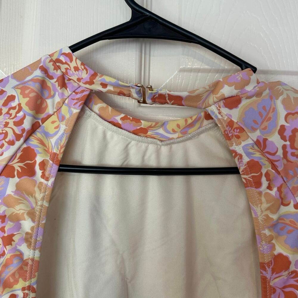 Rusty Surf Women’s One Piece Open Back Paddlesuit Size L‎ Floral Beach Summer - Picture 5 of 10